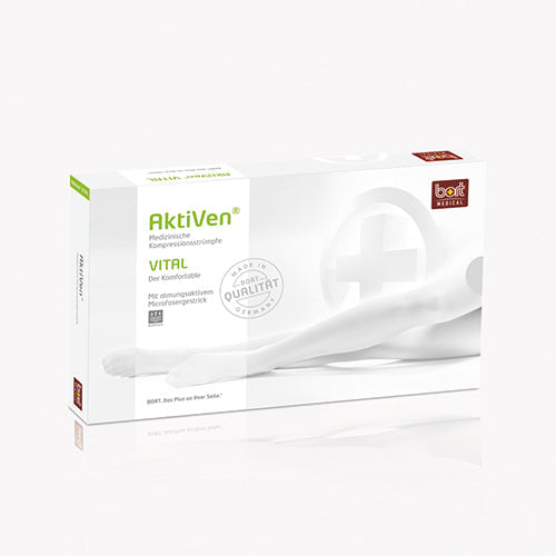 BORT AktiVen® Vital Kompressionsstrümpfe AD | offen I KKL 2 I marine I normal