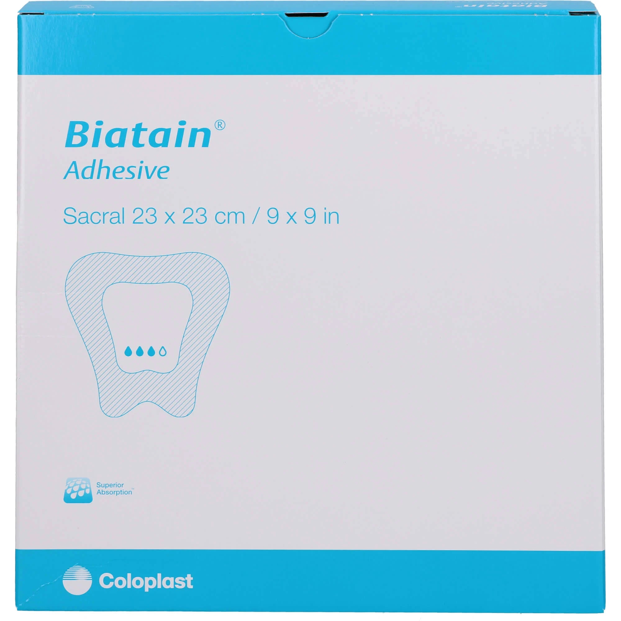 Biatain Ag Schaumverband Sakrum 23x23 cm 5 Stück