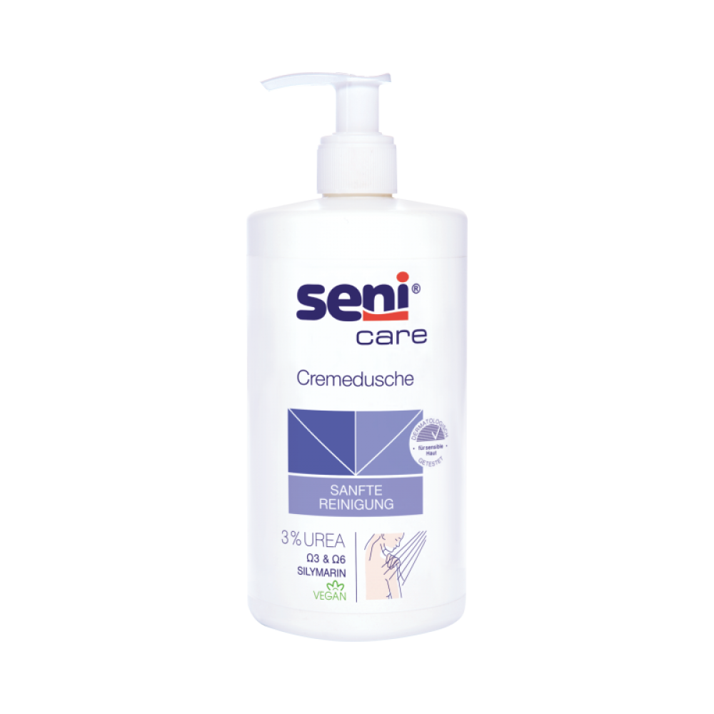 Seni Care Cremedusche mit 3% Urea 500 ml