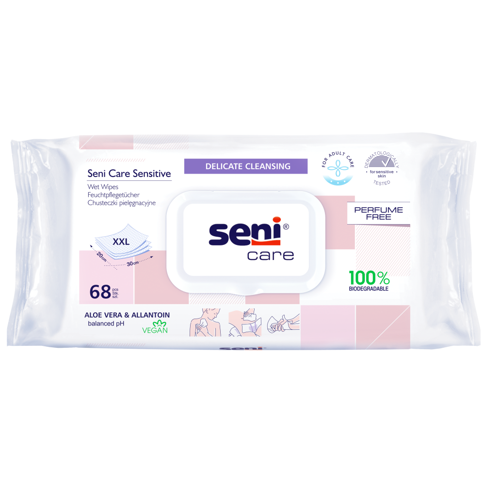 Seni Care Feuchttücher Sensitive 68 Stück