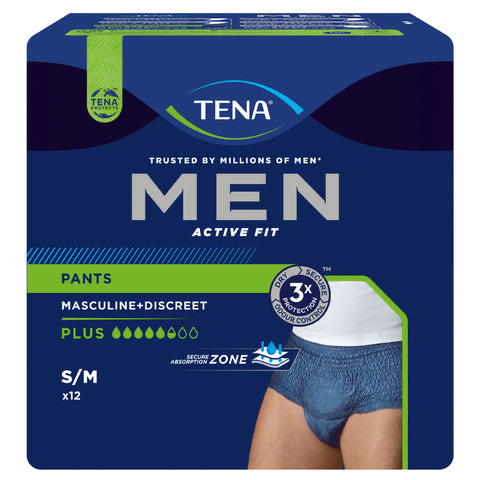 TENA Men Active Fit (Pants) Plus blau